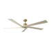 Myhouse Lighting Visual Comfort Fan - 5ASPR70BBSWWO - 70"Ceiling Fan - Aspen 70 - Burnished Brass