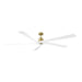 Myhouse Lighting Visual Comfort Fan - 5ASPR84BBS - 84"Ceiling Fan - Aspen 84 - Burnished Brass