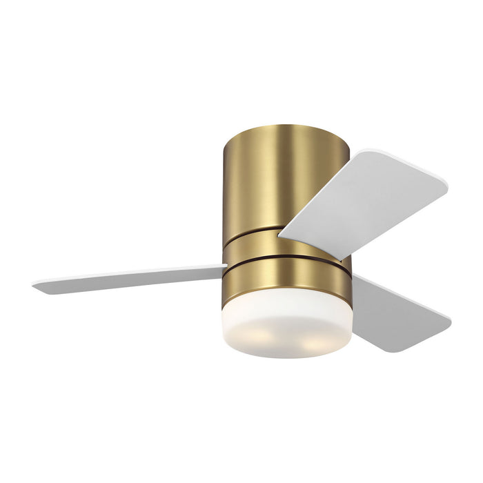 Myhouse Lighting Generation Lighting - 3ERHR32BBSD - 32"Ceiling Fan - Era 32 Hugger LED - Burnished Brass