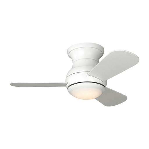 Myhouse Lighting Generation Lighting - 3OBSHR32RZWD - 32"Ceiling Fan - Orbis 32 Hugger LED - Matte White