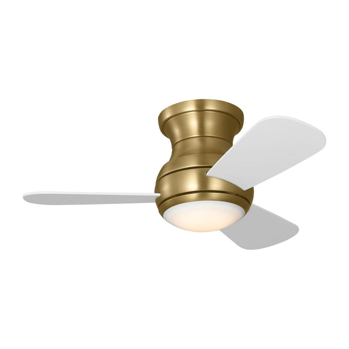 Myhouse Lighting Generation Lighting - 3OBSHR32SBD - 32"Ceiling Fan - Orbis 32 Hugger LED - Satin Brass