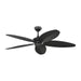 Myhouse Lighting Generation Lighting - 5CUR60BK - 60"Ceiling Fan - Cruise Outdoor 60 - Matte Black
