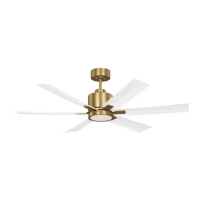 Myhouse Lighting Generation Lighting - 6FLSM52BBSD - 52"Ceiling Fan - Flera Smart 52 LED - Burnished Brass