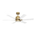 Myhouse Lighting Generation Lighting - 6FLSM52BBSD - 52"Ceiling Fan - Flera Smart 52 LED - Burnished Brass