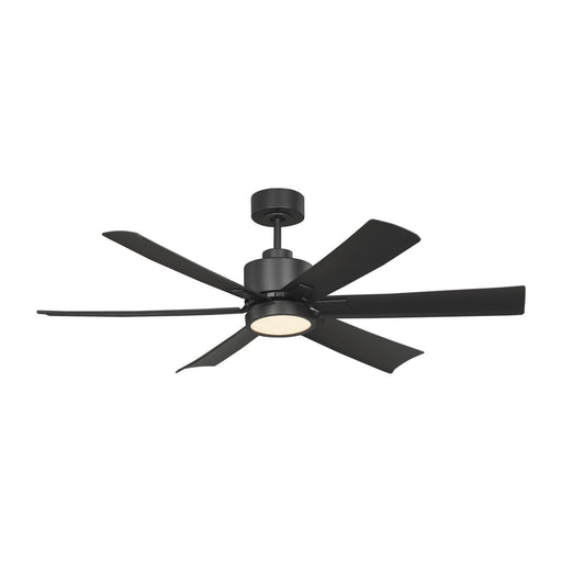 Myhouse Lighting Generation Lighting - 6FLSM52MBKD - 52"Ceiling Fan - Flera Smart 52 LED - Midnight Black
