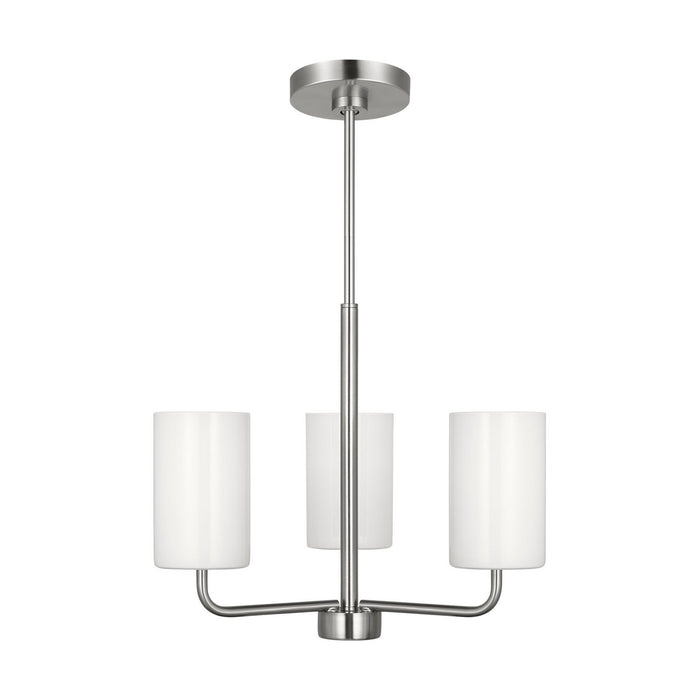 Myhouse Lighting Generation Lighting - GLC1003EN3/BS - Three Light Chandelier - Rhett - Brushed Steel