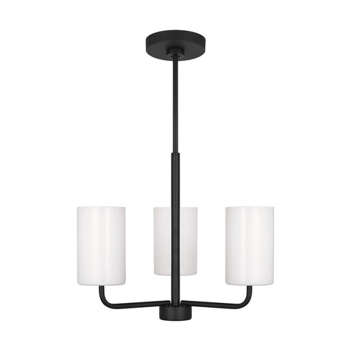 Myhouse Lighting Generation Lighting - GLC1003EN3/MBK - One Light Chandelier - Rhett - Midnight Black