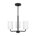 Myhouse Lighting Generation Lighting - GLC1003EN3/MBK - One Light Chandelier - Rhett - Midnight Black