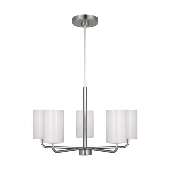 Myhouse Lighting Generation Lighting - GLC1015EN3/BS - Five Light Chandelier - Rhett - Brushed Steel