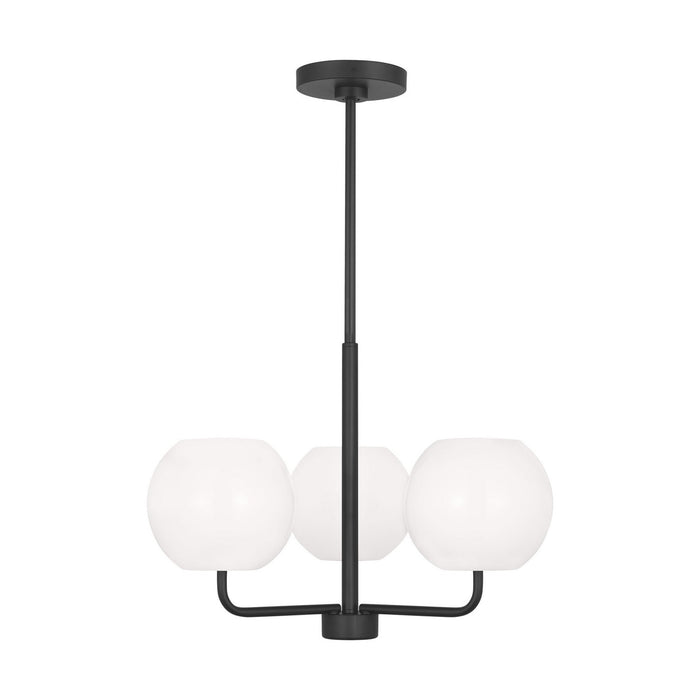Myhouse Lighting Generation Lighting - GLC1043EN3/MBK - Three Light Chandelier - Rory - Midnight Black