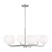 Myhouse Lighting Generation Lighting - GLC1066EN3/BS - Six Light Chandelier - Rory - Brushed Steel