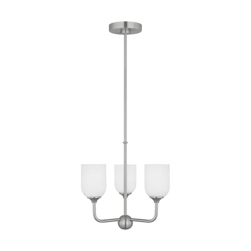 Myhouse Lighting Generation Lighting - GLC1073EN3/BS - Three Light Chandelier - Emile - Brushed Steel