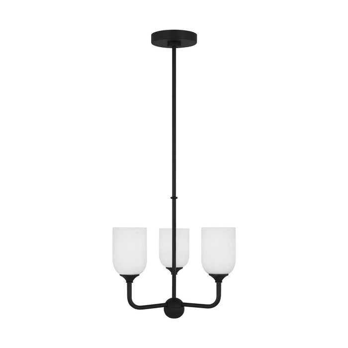 Myhouse Lighting Generation Lighting - GLC1073EN3/MBK - Three Light Chandelier - Emile - Midnight Black