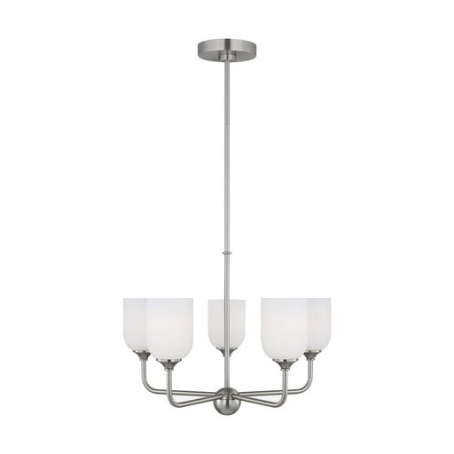 Myhouse Lighting Generation Lighting - GLC1085EN3/BS - Five Light Chandelier - Emile - Brushed Steel