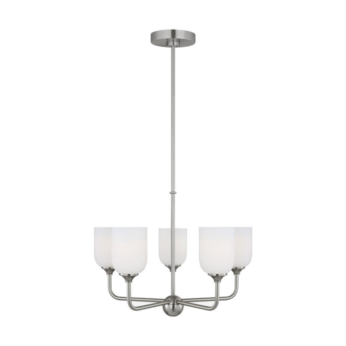 Myhouse Lighting Generation Lighting - GLC1085EN3/BS - Five Light Chandelier - Emile - Brushed Steel