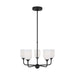 Myhouse Lighting Generation Lighting - GLC1085EN3/MBK - Five Light Chandelier - Emile - Midnight Black