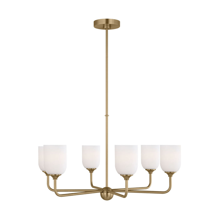 Myhouse Lighting Generation Lighting - GLC1096EN3/SB - Six Light Chandelier - Emile - Satin Bronze