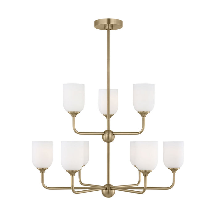 Myhouse Lighting Generation Lighting - GLC1109EN3/SB - Nine Light Chandelier - Emile - Satin Bronze