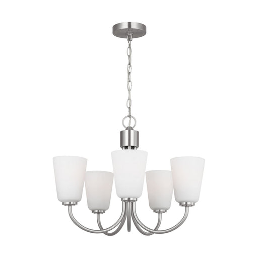 Myhouse Lighting Generation Lighting - GLC1115BS - Five Light Chandelier - Miles - Brushed Nickel