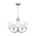 Myhouse Lighting Generation Lighting - GLC1115BS - Five Light Chandelier - Miles - Brushed Nickel