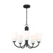 Myhouse Lighting Generation Lighting - GLC1115MBK - Five Light Chandelier - Miles - Midnight Black