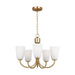 Myhouse Lighting Generation Lighting - GLC1115SB - Five Light Chandelier - Miles - Satin Brass