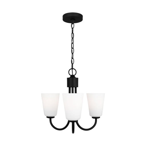 Myhouse Lighting Generation Lighting - GLC1123MBK - Three Light Chandelier - Miles - Midnight Black