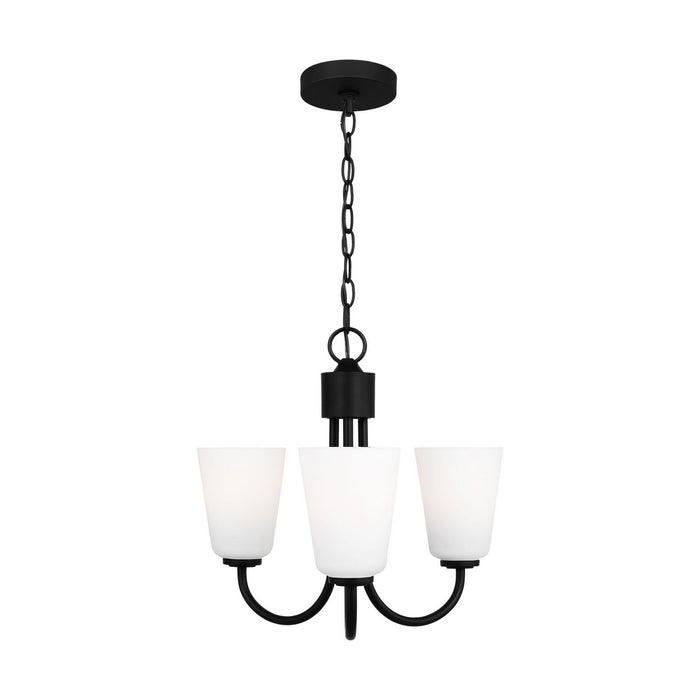 Myhouse Lighting Generation Lighting - GLC1123MBK - Three Light Chandelier - Miles - Midnight Black