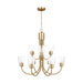 Myhouse Lighting Generation Lighting - GLC1169SB - Nine Light Chandelier - Miles - Satin Brass