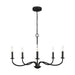 Myhouse Lighting Generation Lighting - GLC1205MBK - Five Light Chandelier - Abells - Midnight Black
