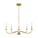 Myhouse Lighting Generation Lighting - GLC1205SB - Five Light Chandelier - Abells - Satin Brass