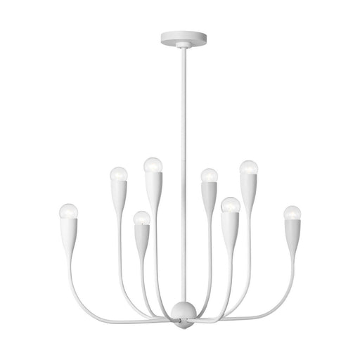 Myhouse Lighting Generation Lighting - GLC1218MWT - Eight Light Chandelier - Maya - Matte White