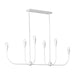 Myhouse Lighting Generation Lighting - GLC1226MWT - Six Light Linear Chandelier - Maya - Matte White