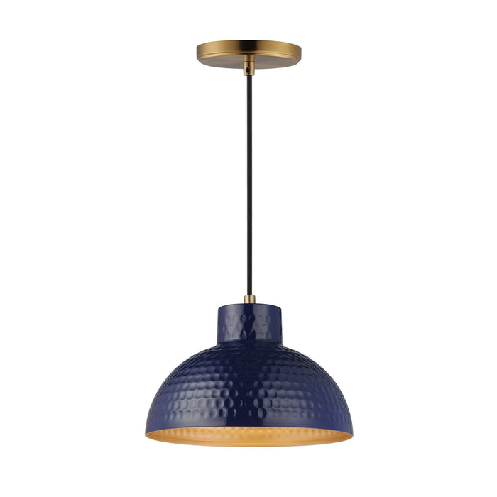 Myhouse Lighting Maxim - 35142GNNAB - One Light Pendant - Rockport - Green / Natural Aged Brass
