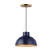 Myhouse Lighting Maxim - 35142GNNAB - One Light Pendant - Rockport - Green / Natural Aged Brass