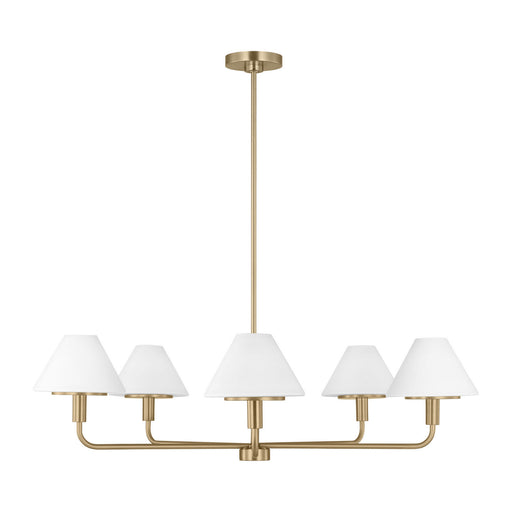 Myhouse Lighting Generation Lighting - GLC1235SB - Five Light Chandelier - Mendota - Satin Brass