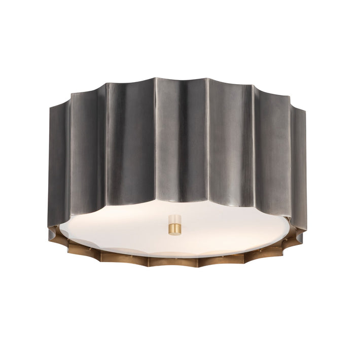 Myhouse Lighting Maxim - 39130GMGLD - Two Light Flush Mount - Allegra - Gunmetal / Gold