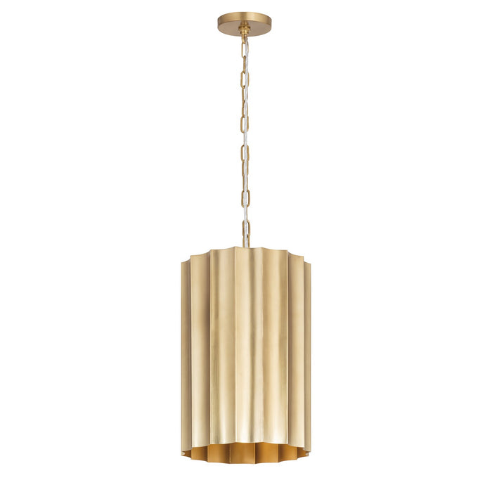 Myhouse Lighting Maxim - 39132WBR - One Light Pendant - Allegra - Weathered Brass