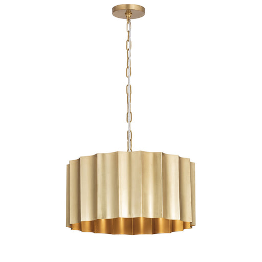 Myhouse Lighting Maxim - 39133WBR - One Light Pendant - Allegra - Weathered Brass