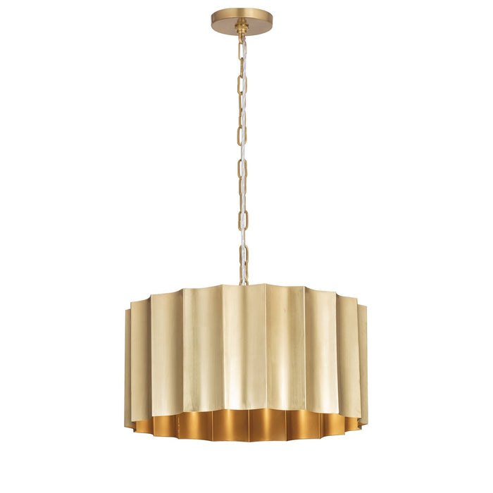 Myhouse Lighting Maxim - 39133WBR - One Light Pendant - Allegra - Weathered Brass