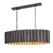 Myhouse Lighting Maxim - 39136GMGLD - Five Light Linear Pendant - Allegra - Gunmetal / Gold