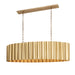 Myhouse Lighting Maxim - 39136WBR - Five Light Linear Pendant - Allegra - Weathered Brass