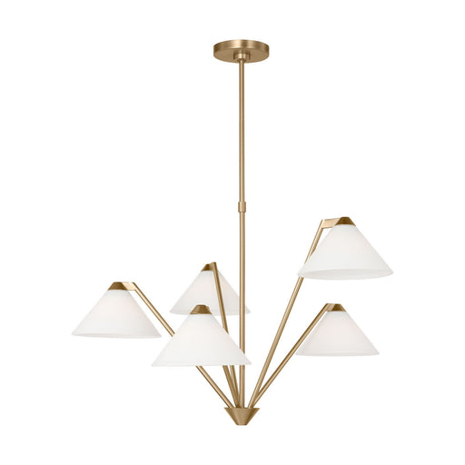Myhouse Lighting Generation Lighting - GLC1255SB - Chandelier - Werley - Satin Brass
