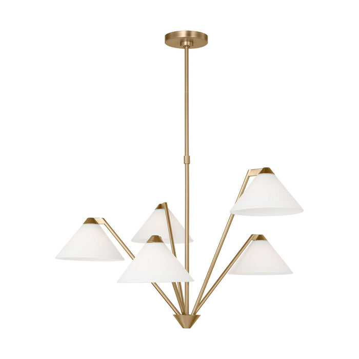 Myhouse Lighting Generation Lighting - GLC1255SB - Chandelier - Werley - Satin Brass