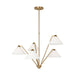 Myhouse Lighting Generation Lighting - GLC1255SB - Chandelier - Werley - Satin Brass