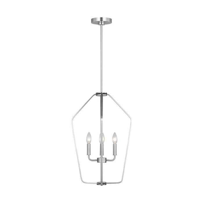 Myhouse Lighting Generation Lighting - GLC1264BS - Four Light Chandelier - Kennan - Brushed Nickel