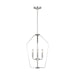 Myhouse Lighting Generation Lighting - GLC1264BS - Four Light Chandelier - Kennan - Brushed Nickel
