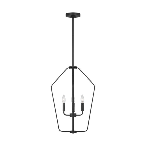 Myhouse Lighting Generation Lighting - GLC1264MBK - Four Light Chandelier - Kennan - Midnight Black