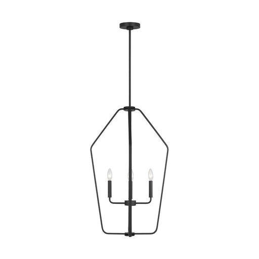 Myhouse Lighting Generation Lighting - GLC1274MBK - Four Light Chandelier - Kennan - Midnight Black