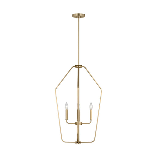 Myhouse Lighting Generation Lighting - GLC1274SB - Four Light Chandelier - Kennan - Satin Brass